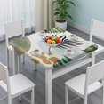 thumbnail image 3 of Elastic edge floral pattern table cover featuring boho motifs, perfect for 36 inch indoor outdoor tables, 3 of 6