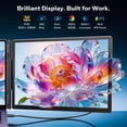 thumbnail image 5 of Laptop Screen Extender Dual Monitor, 14" FHD 1080P IPS Portable Monitor for Laptop, Triple Screen Setup, USB-C & HDMI Compatible, Plug & Play, Fits 13"-17.3" Laptops, Travel Laptop Monitor Extender, 5 of 9