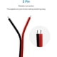 thumbnail image 4 of Conector JST SM JST de 22 AWG, adaptador de conector macho y hembra de 2 pines con cable eléctrico de 135 mm para luz LED, 20 pares, 4 of 5