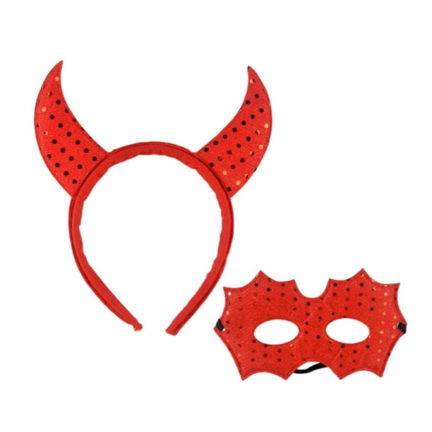 Diadema de Halloween para niños, accesorio de disfraz para baile de graduación, disfraces y presentaciones. Rojo