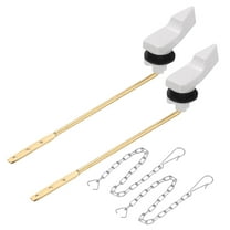 2Set Front Mount Universal Toilet Handle Replacement, 702 White