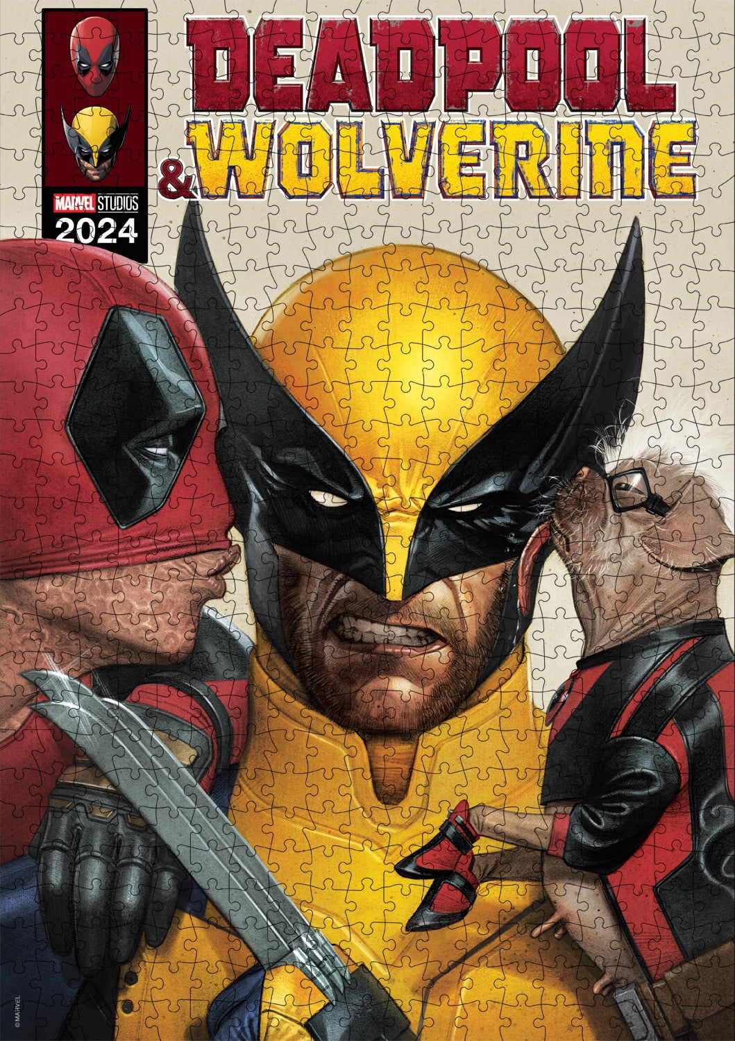 Buffalo Games Entertainment Marvel's Deadpool Comic Book 500-Piece Interlocking Jigsaw Puzzle for Adults Ages 14 and Older
