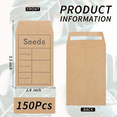 thumbnail image 2 of 150 Pack Seed Saving Envelopes,Small Paper Envelopes for Seeds, 2.3X3.5 inch Self Sealing Kraft Seed Packets Envelopes, 2 of 6