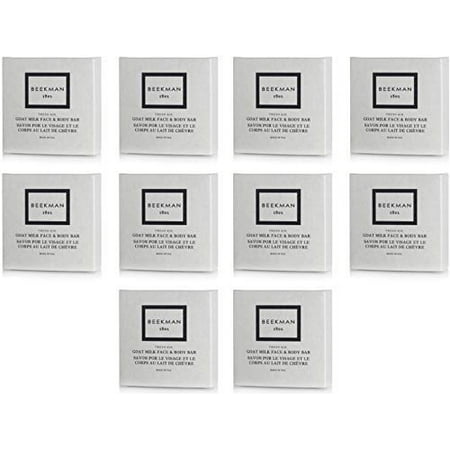 Beekman 1802 Fresh Air Goat Milk Bath Bar Boxed Soaps, 1.25 Ounce - Set of 10