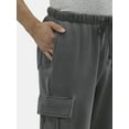 thumbnail image 4 of No Boundaries Men's & Big Men's Cargo Jogger Fleece Sweatpants, Sizes XS-5XL, 4 of 5