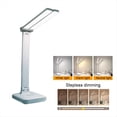 thumbnail image 1 of Lámpara de Escritorio LED, Luz Táctil Regulable de 3 Niveles, Recargable por USB, Protección para los Ojos, Lámpara de Escritorio Plegable, Azul, 1 of 4