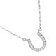 thumbnail image 2 of Horseshoe Necklace Fashion Accessory Silver Modern 1Pcs, 2 of 4