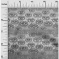 thumbnail image 2 of oneOone Cotton Poplin Gray Fabric Conversational Eye Sewing Material Print Fabric By The Yard 56 Inch Wide, 2 of 4