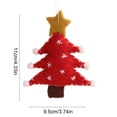 thumbnail image 3 of ToyKingdee Christmas Felt Wool Decorations Cute Hanging Ornaments for Tree Colors Handmade Holiday Present Accessories, 3 of 6
