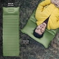 thumbnail image 3 of Sleeping Pad, Inflatable Sleeping Pad 40D Nylon Foot Inflation Mattress Portable for Camping Office Rest, 3 of 7