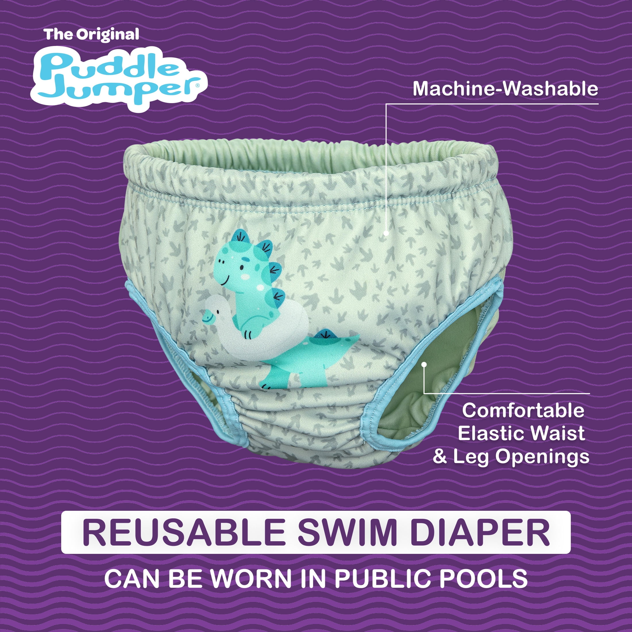 Puddle Jumper AquaStar Fabric Toddler Swim Training Diaper