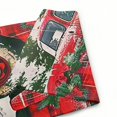 thumbnail image 6 of PHYHOO Merry Christmas Garden Flag Red Truck Xmas Trees Double Sided Buffalo Plaid Christmas Holiday Banner Burlap Yard Flag Winter Decor Outside Farmhouse Decoration White, 6 of 6