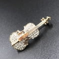 thumbnail image 2 of An elegant violin brooch, 2 of 8