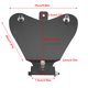 thumbnail image 5 of Soporte De Base De Asiento De Motocicleta, Placa Base De Asiento De Motocicleta Universal Negro De Alta Rigidez Para Reparar, 5 of 8