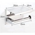 thumbnail image 2 of Kitchen Roll Paper Self Adhesive Wall Mount Toilet Paper Holder Stainless Steel Bathroom Tissue Towel Rack, 2 of 4