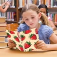 thumbnail image 6 of Many Strawberries Ring Binder Notebook Journey Note Diary College Ruled Spiral Notebook Study Loose Leaf Paper A5 60 Pages, 6 of 8