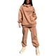 thumbnail image 3 of Sexy Dance Conjunto de dos piezas para mujer, conjunto de jogger liso, chándales de Color sólido, conjuntos de salón informales para mujer, ajuste holgado, manga larga, 3 of 7