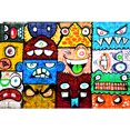 thumbnail image 2 of Cuadros Decorativos 1000 piezas DIY rompecabezas de papel Graffiti imagen juguetes habitación decoración regalos Wdftyju embutido en tela, 2 of 9