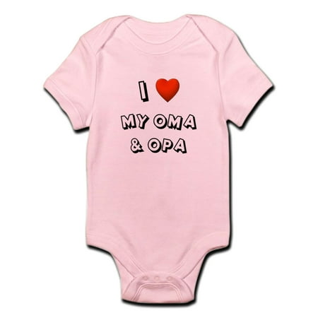 

CafePress - I Love My Oma & Opa Infant Bodysuit - Baby Light Bodysuit