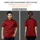 thumbnail image 2 of CHEF DE ALGODÓN Uniforme de manga corta de verano para hombre Chaqueta de chef delantal Botones Sweat Bands for Grill Restaurant Bar Shop Cafes Red L sidaley HA012099-17, 2 of 7