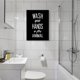 thumbnail image 5 of Ionze - Decoración para el hogar, divertido cuadro colgante para baño con eslogan en inglés, lienzo decorativo para baño, 4 piezas, accesorios para el hogar (MB), 5 of 6