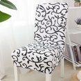 thumbnail image 2 of Stretch Printed Chair Cover Siamese Half Pack Elastic Seat Chair Cover Home Chair Slipcovers Restaurant Banquet Chair Decoration, 2 of 9