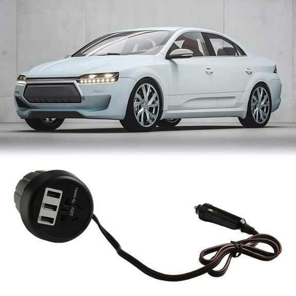 Car Power Inverter DC 12V/24V TO 110V/220V DC Car Inverter Cup Holder Charger