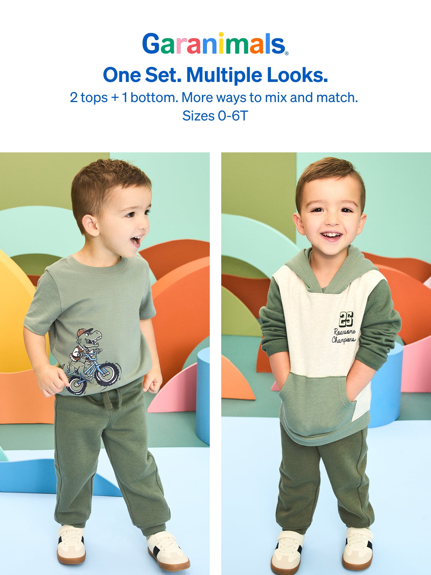 Garanimals Baby & Toddler Boy 3-Piece Outfit Set, Sizes 0-6T