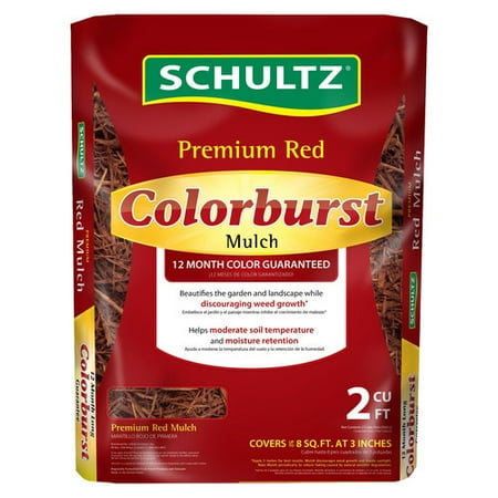 2cf Schultz Premium Red Colorburst Mulch
