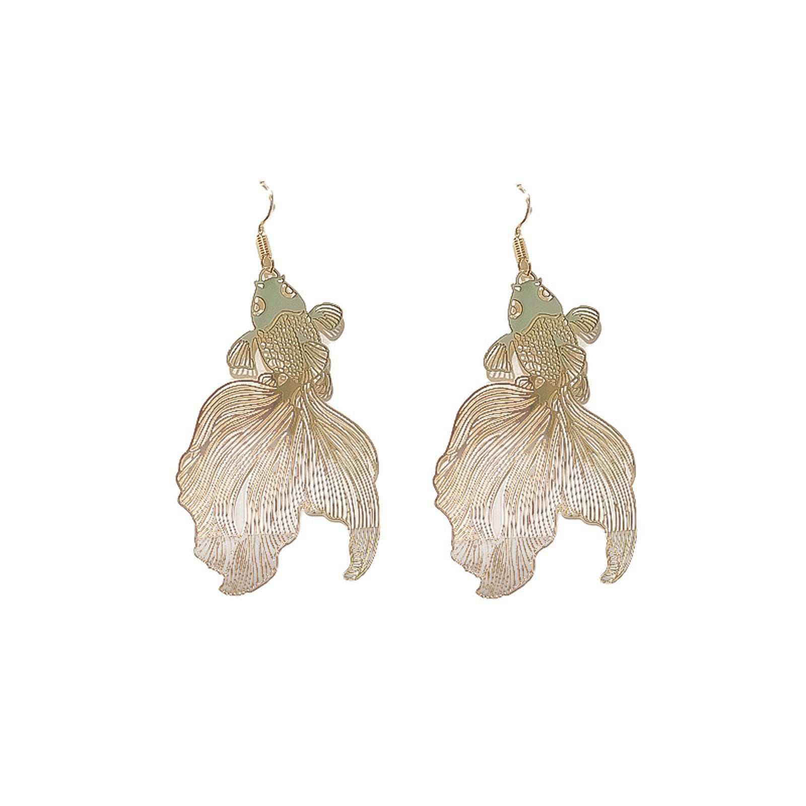 Golden fish  Dangling Earrings
