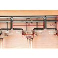 thumbnail image 2 of Under Cabinet Stemware Rack, Space Saving Wine Cup Holder for Kitchen Bar Storage Hanger, Metal Organizer Easy Installation, Sturdy Structure for 12 to 18 Glasses, 2 of 4