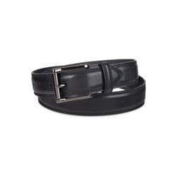 LFA Mens Center Braided Design Leather Dress Belt