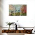 thumbnail image 3 of Elephant Stock The Studio Boat On The Seine Wall Art - Horizontal Multi Panel Canvas - Living Room Wall Decor - Nature Multi Panel - Gray And Green Decor By Claude Monet - 33" x 20", 3 of 8