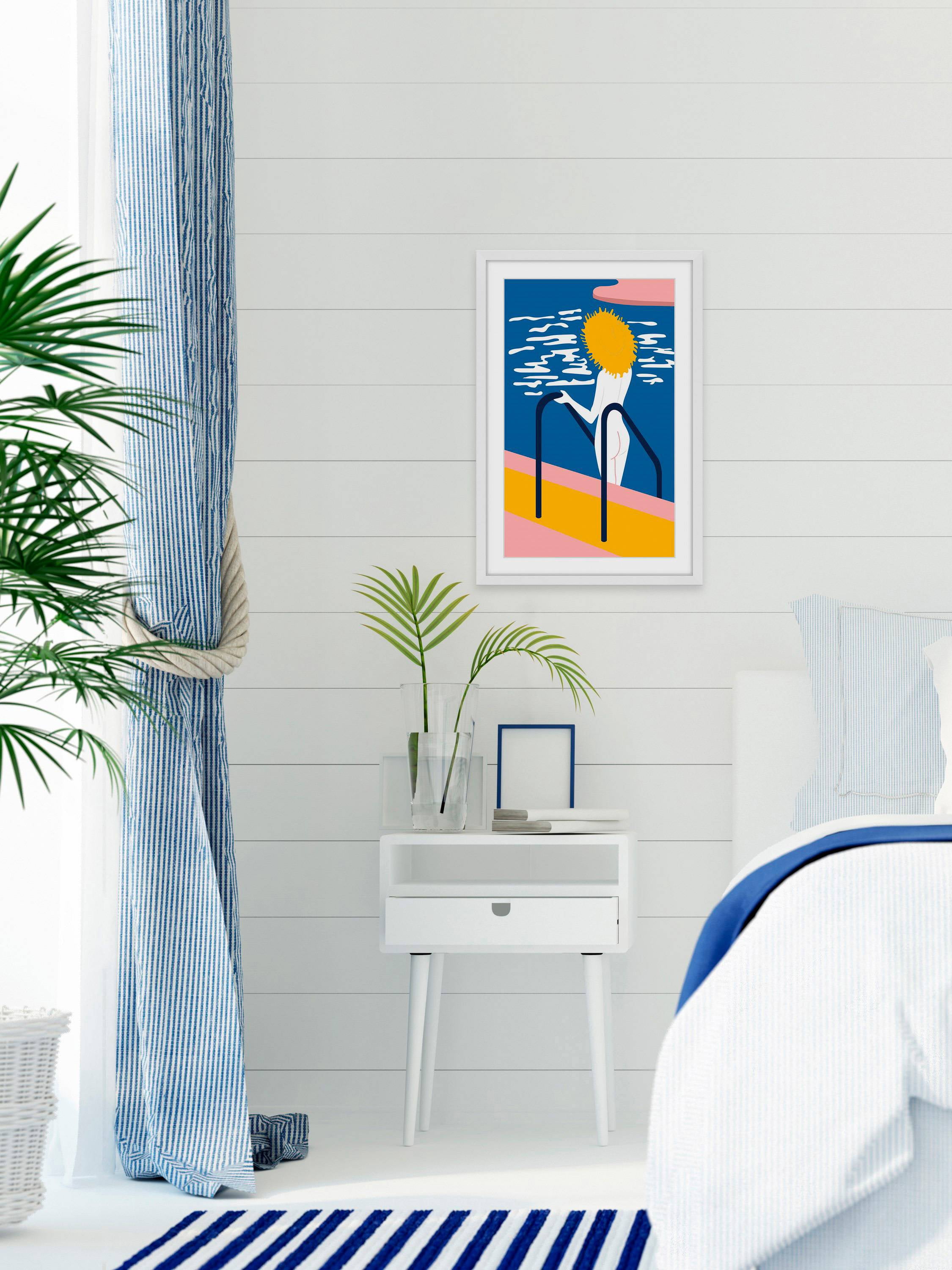 Sea Freedom Framed Painting Art Print
