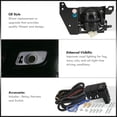 thumbnail image 5 of AJP Distributors Smoked Driving Fog Lights Bumper Lamps Set LH RH + Bulbs Switch Wiring Harness Kit Compatible/Replacement For Honda Civic EG EJ Coupe Hatchback 2/3Door 1992 1993 1994 1995 92 93 94 95, 5 of 9