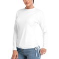 thumbnail image 4 of Beautyin Women's Long Sleeves Rash Guards Top Side Adjustable Athletic Shirt, 4 of 7
