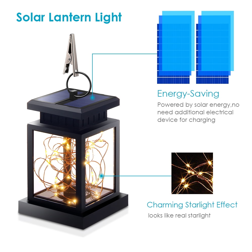 1 10 Pack Solar Lights Outdoor Hanging Lantern Garden 1 10 Pack Solar Lights Outdoor Hanging Lantern Garden For Patio Landscape Yard Warm White Star Dusk To Dawn Auto Sensor On Off