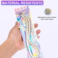 thumbnail image 4 of 100 Pcs Bolsas Reutilizables para Dulces, Antiolores y con Ventana Transparente, Bolsas Holográficas Resellables para Bolígrafos, Pinceles, Joyas, Dulces, Collares, Envolviendo Regalos, 4 of 4