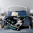 thumbnail image 5 of Yibo Funny Quote Dog Pickles Blanket Flannel Soft and Comfortable Anti-static Bed Sofa Blanket, 5 of 7