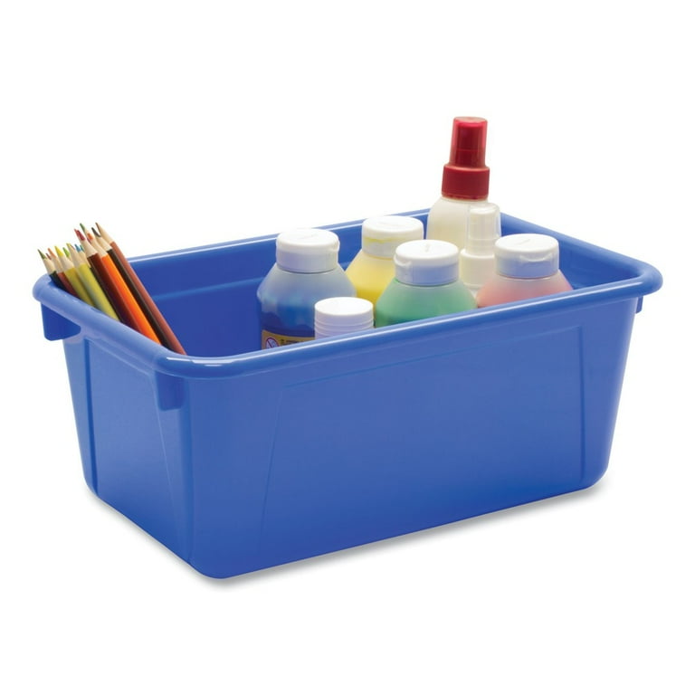 Cubby Bin with Lid, 1 Section, 2 gal, 8.2 x 12.5 x 11.5, Assorted Colors, 5/Pack Cubby Bin with Lid, 1 Section, 2 gal, 8.2 x 12.5 x 11.5, Assorted Colors, 5/Pack