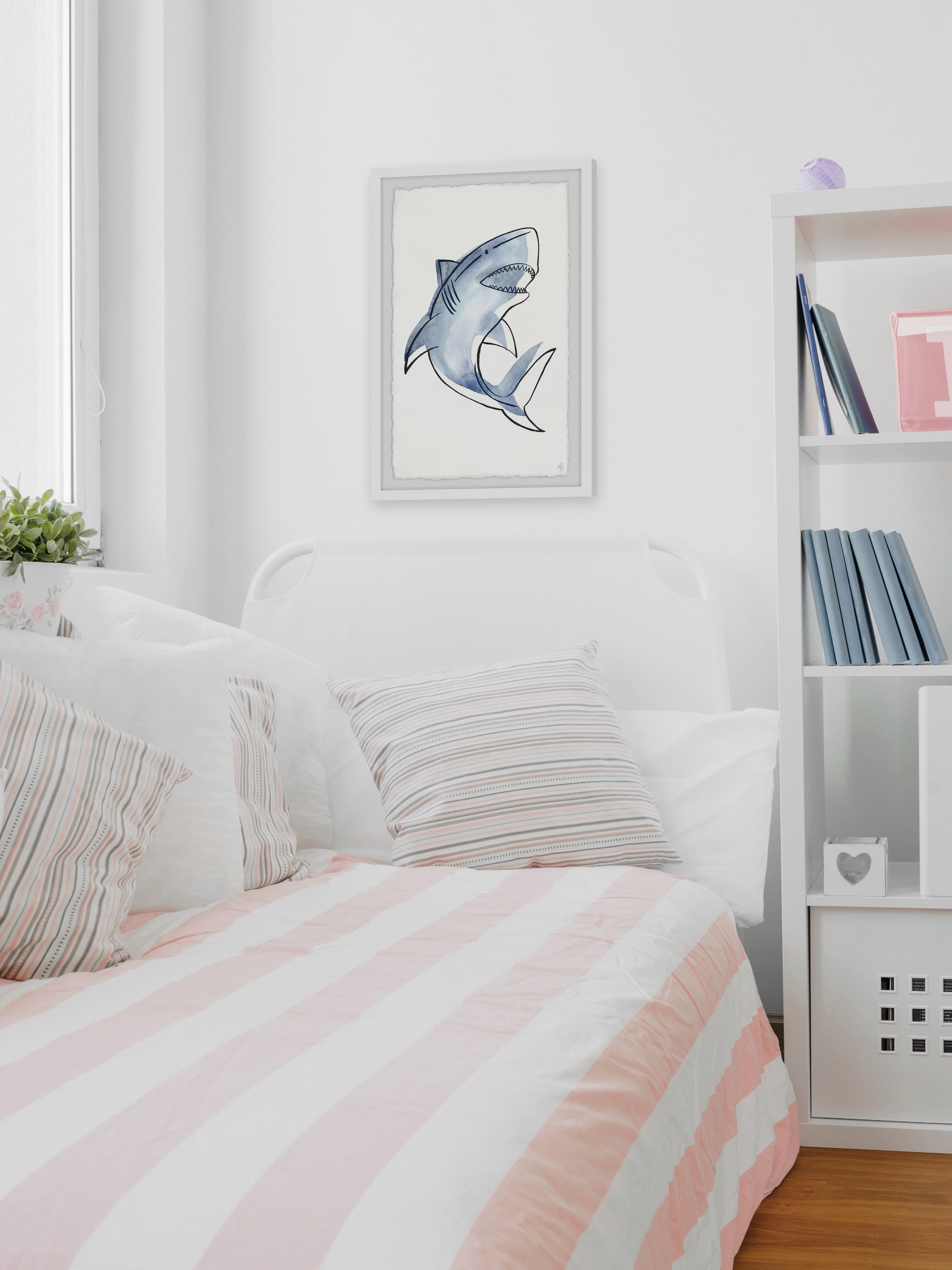 Marmont Hill Shark's Teeth Framed Wall Art