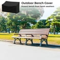 Weatherproof 2-Seater Outdoor Bench Cover, Heavy Duty, Air Vents, 53L x ...