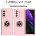 thumbnail image 6 of Galaxy Z Fold 2 Case 2020 (5G), Cover for Samsung Z Fold 2, Allytech Hard PC Shockproof Armor Case with Ring Holder Full Protection Anti-Drop Stand Foldiing Case for Galaxy Z Fold 2020, Pink, 6 of 9