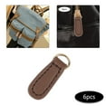 thumbnail image 6 of 6x Zipper Pull Fixer Craft PU Leather Zipper Tags for Luggage Handbags Purses Boot Repair Replacement Supplies Coffee, 6 of 7