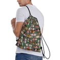 thumbnail image 2 of Bingfone Alcohol Bottles Drawstrings Backpacks Bags for Men Women Gym Drawstrings Bag-Small, 2 of 8
