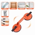 thumbnail image 5 of Dawot Glass Suction Cup, 2 Pack 4.65in Vacuum Suction Cups 176lbs Load Capacity Heavy Duty Industrial Tile Suction Cup to Lift Large Glass for Window Replacement（Orange）, 5 of 7