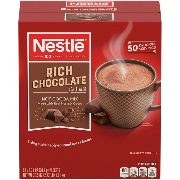 Nestle Hot Cocoa Mix, Rich Chocolate Hot Cocoa, Single Serve Hot