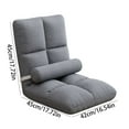 thumbnail image 2 of RXMEKW Small Sofa Bed Foldable Couch Potato Bay Window Bedroom Backrest Seat 1-Pc, 2 of 2