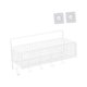 thumbnail image 2 of Organizador de pared colgante, cesta colgante de alambre, cesta de alambre de acero resistente para manualidades L blanca con gancho, 2 of 9
