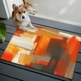 thumbnail image 4 of Rectangle Area Rug 2x3ft,Orange Gradient Graffiti Art Washable Carpet Non-Slip Runner Accent Rugs Indoor Floor Mat for Bedroom Living Room Decor,Abstract Geometric Seamless, 4 of 9